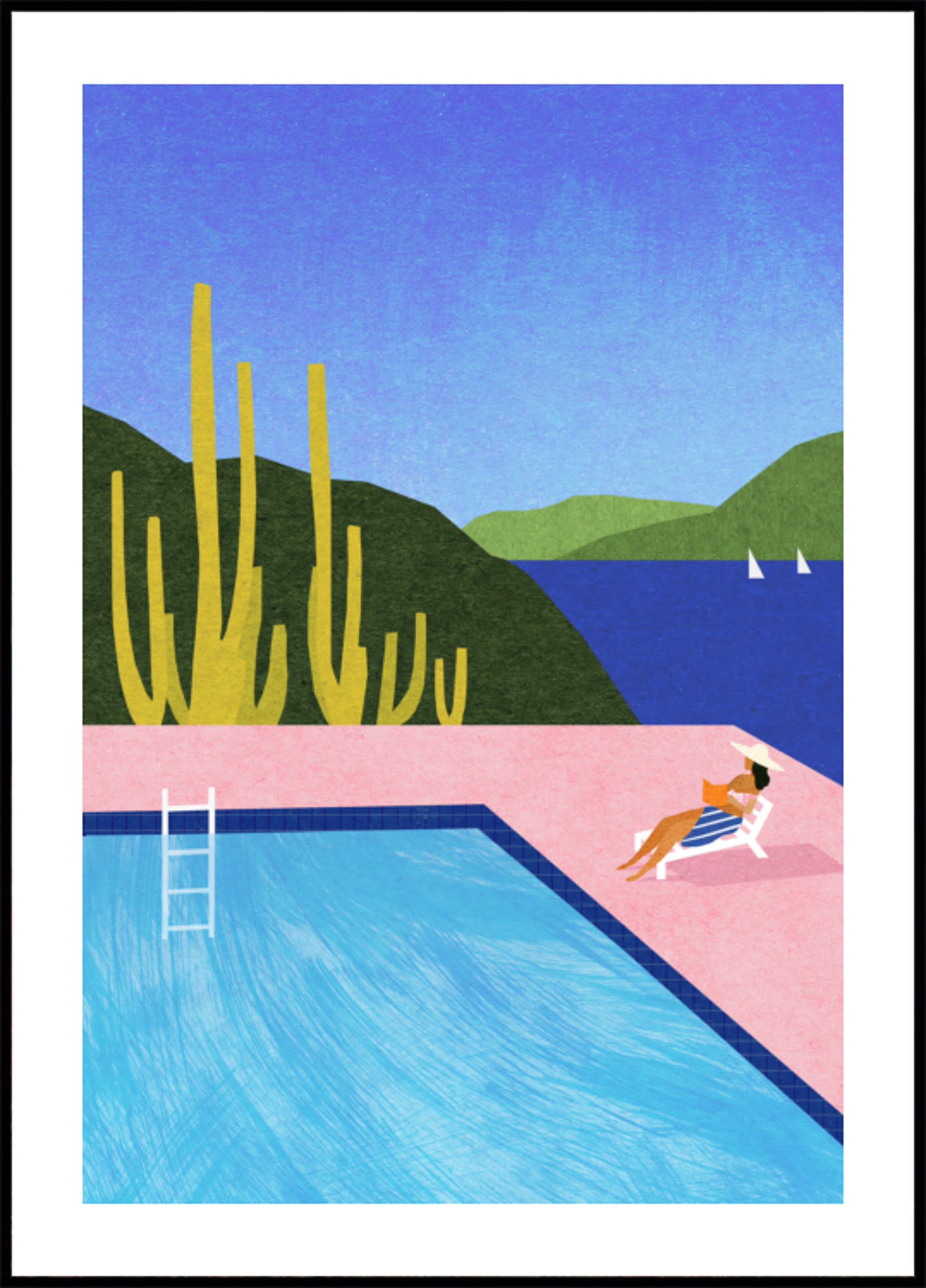 Meerblick am Pool