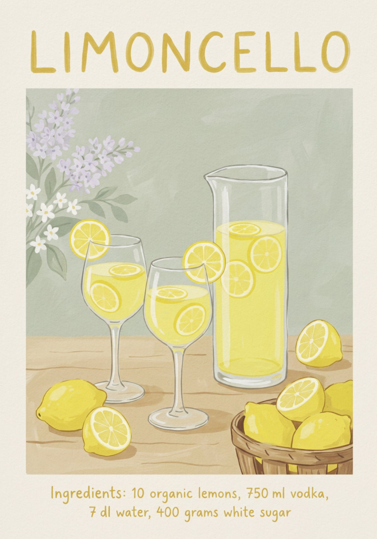 Limoncello-Zitronen-Erfrischung