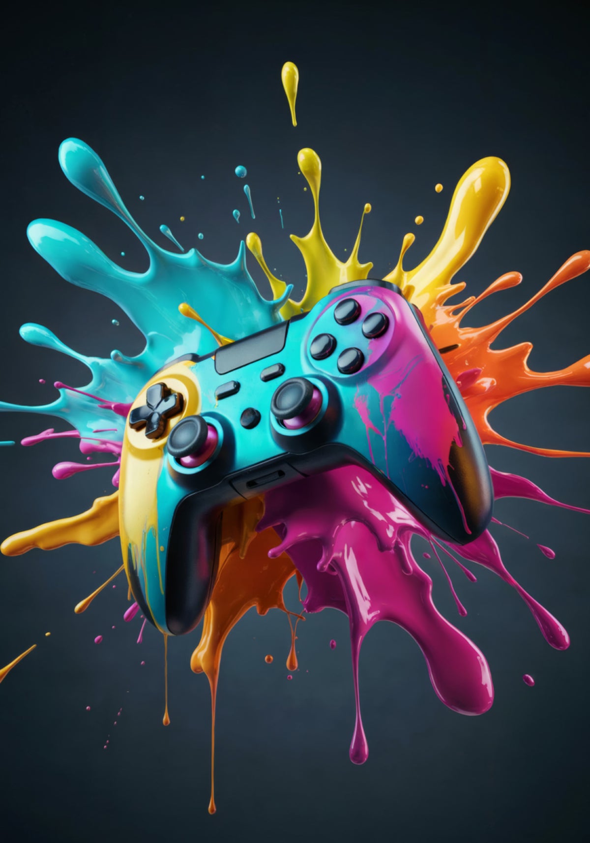 Lebendiges Gaming-Splash