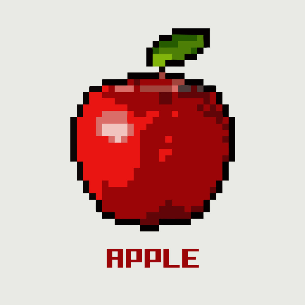 Retro-Pixel-Apple