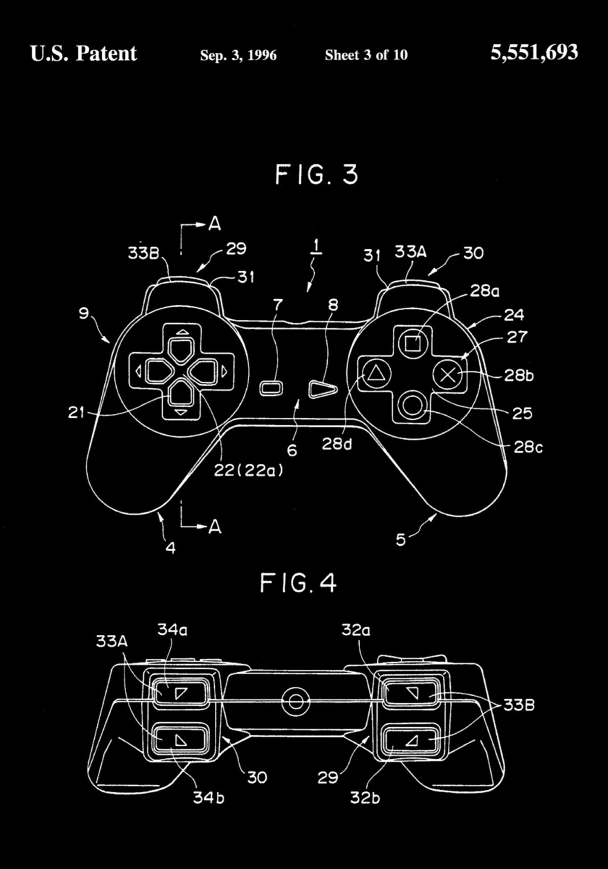 Vintage-Controller-Blaupause