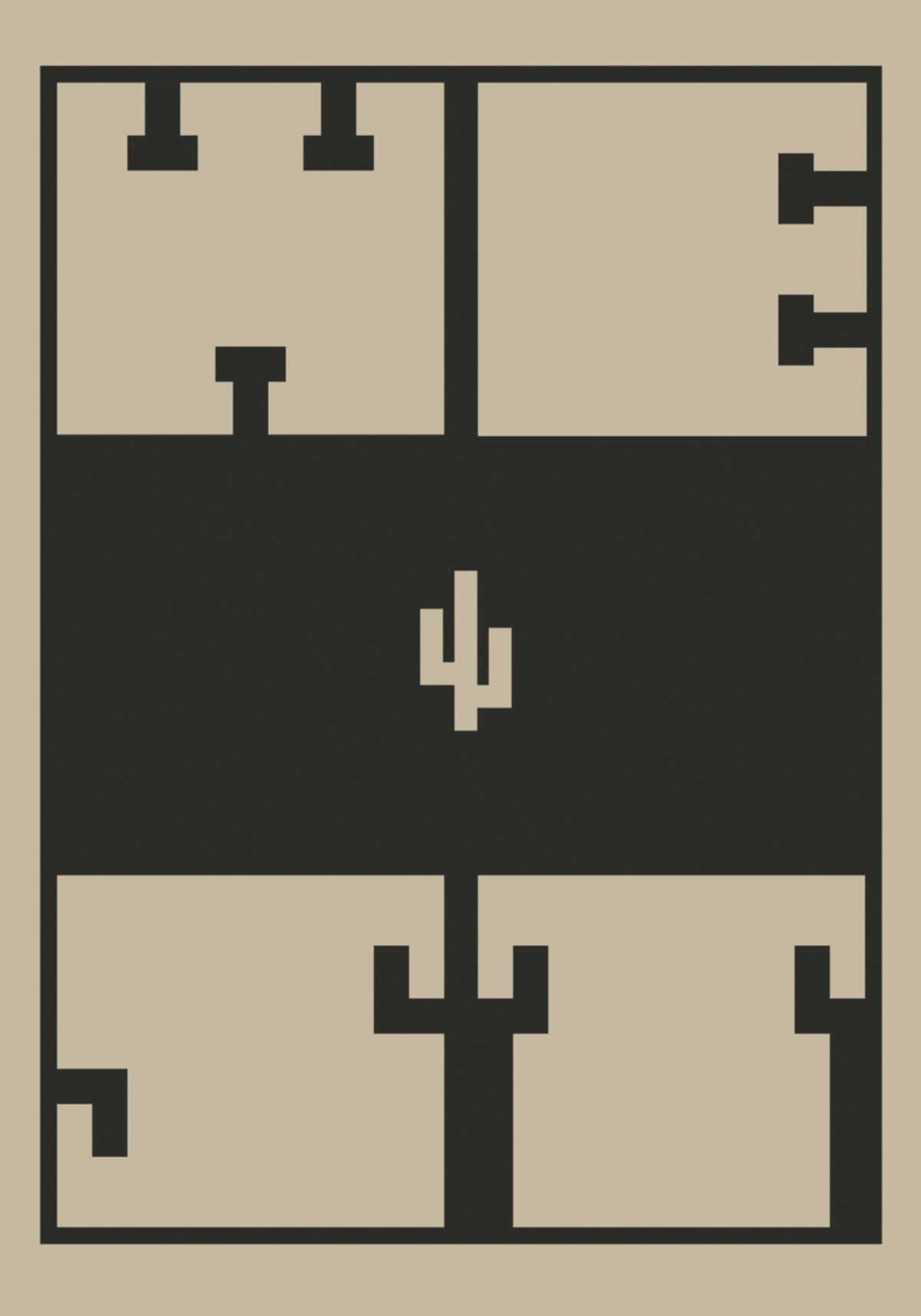 Retro-Pixel-Architektur