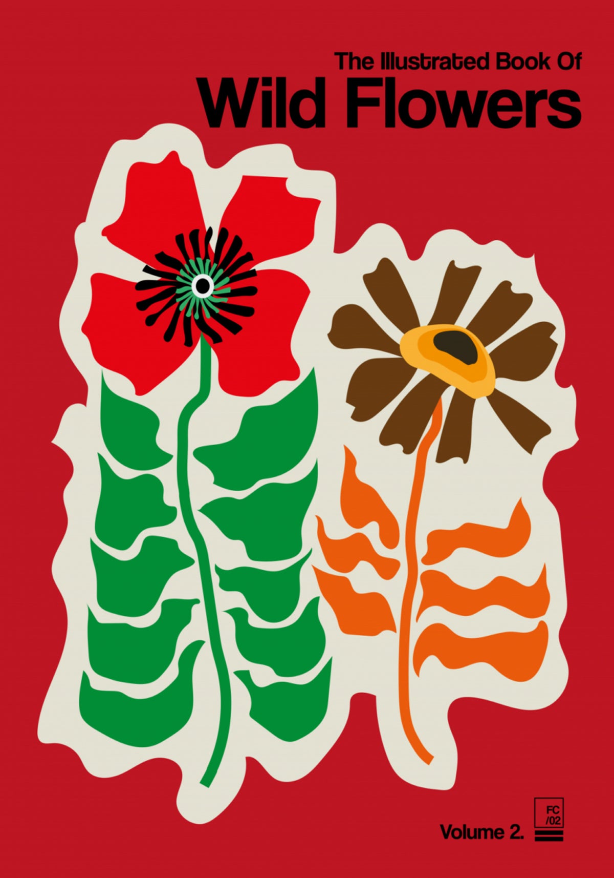 Retro-Wildblumen-Illustration