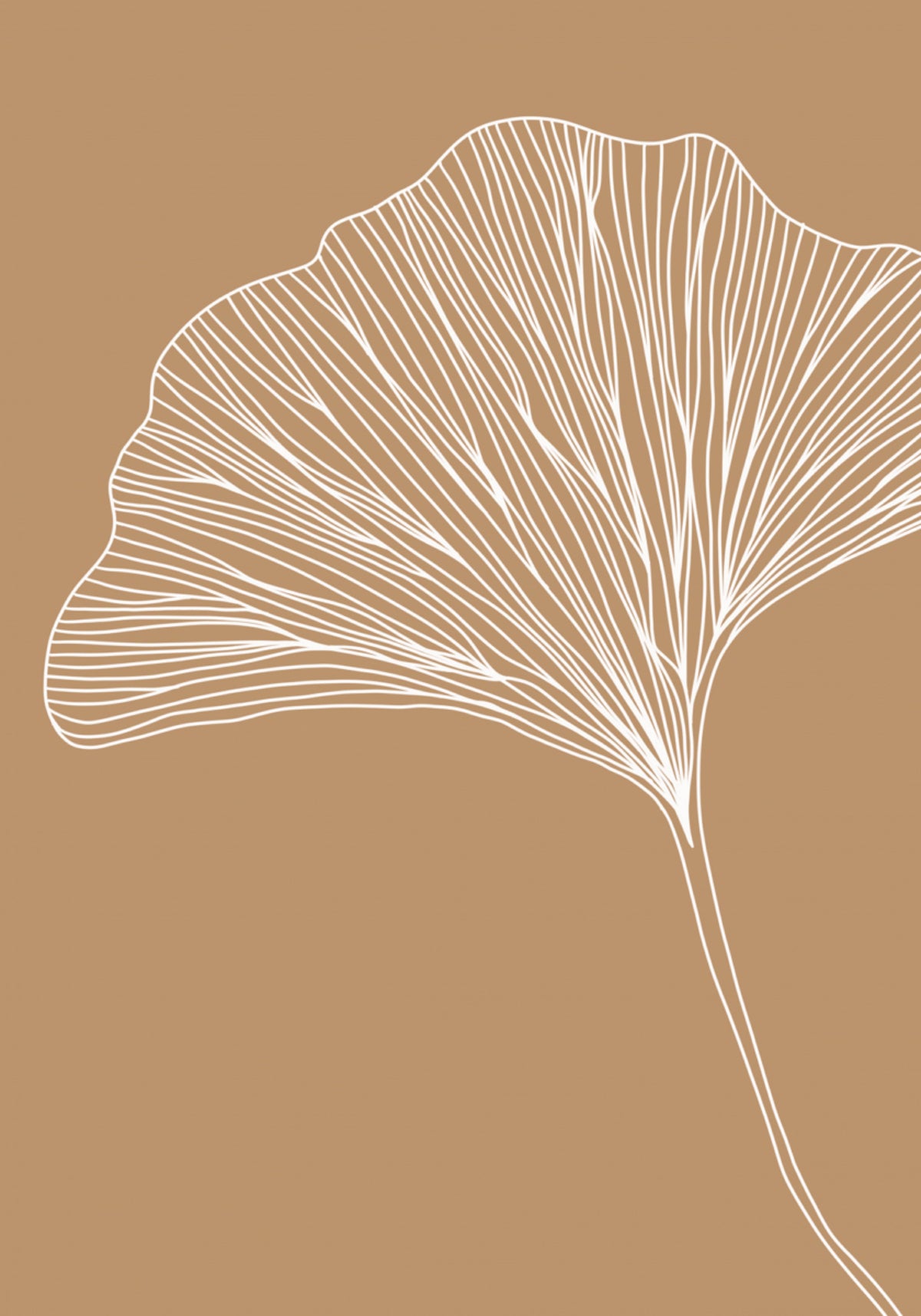 Elegantes Ginkgoblatt