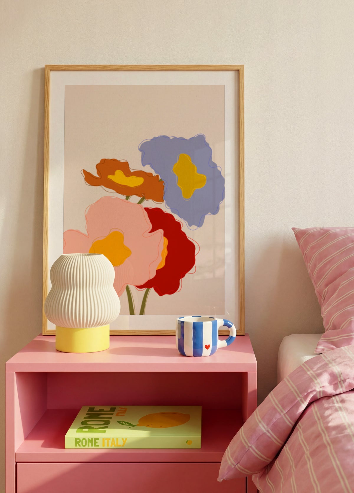 Bunte abstrakte Blumen