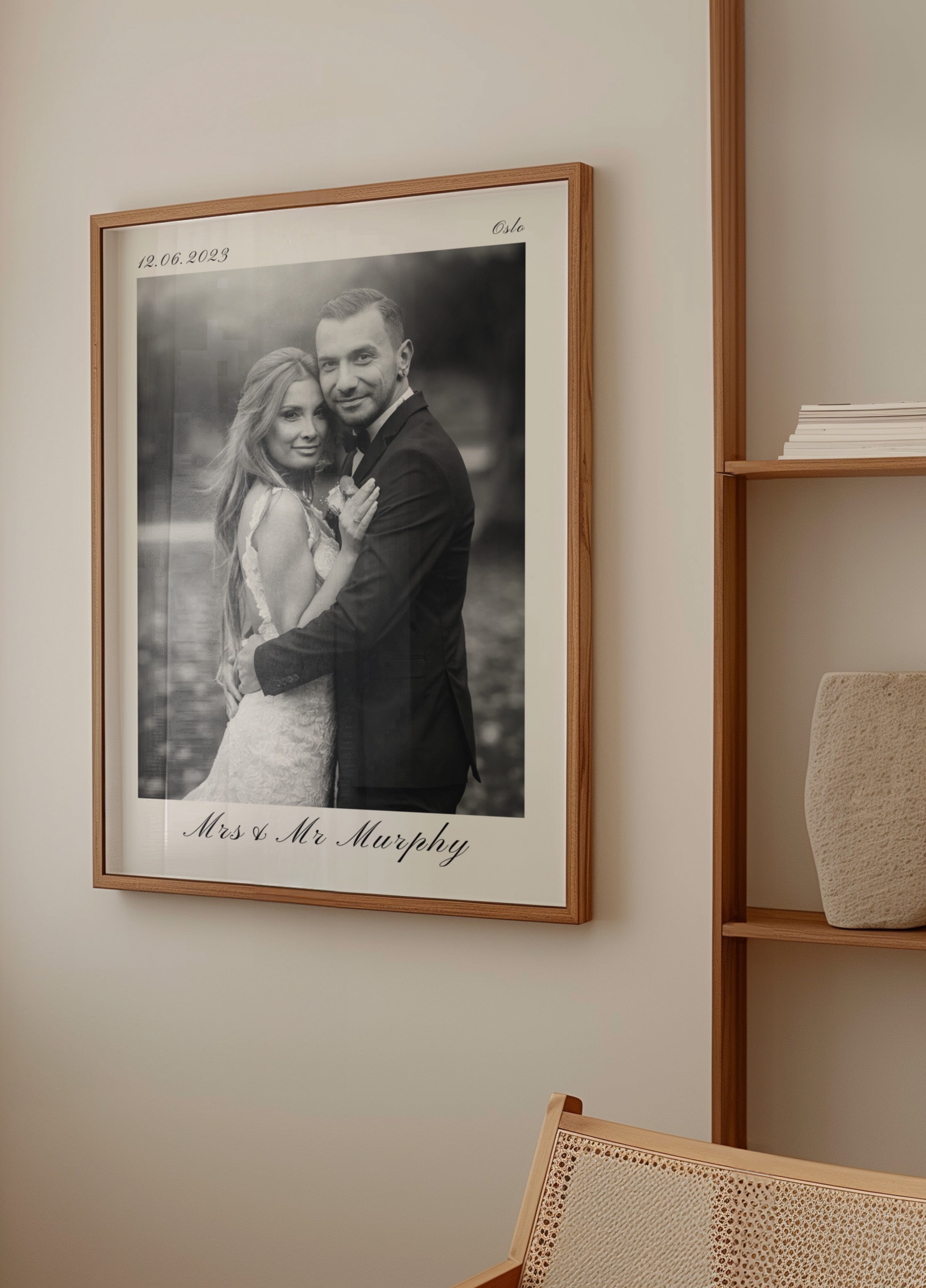Personalisiertes Hochzeitsportrait