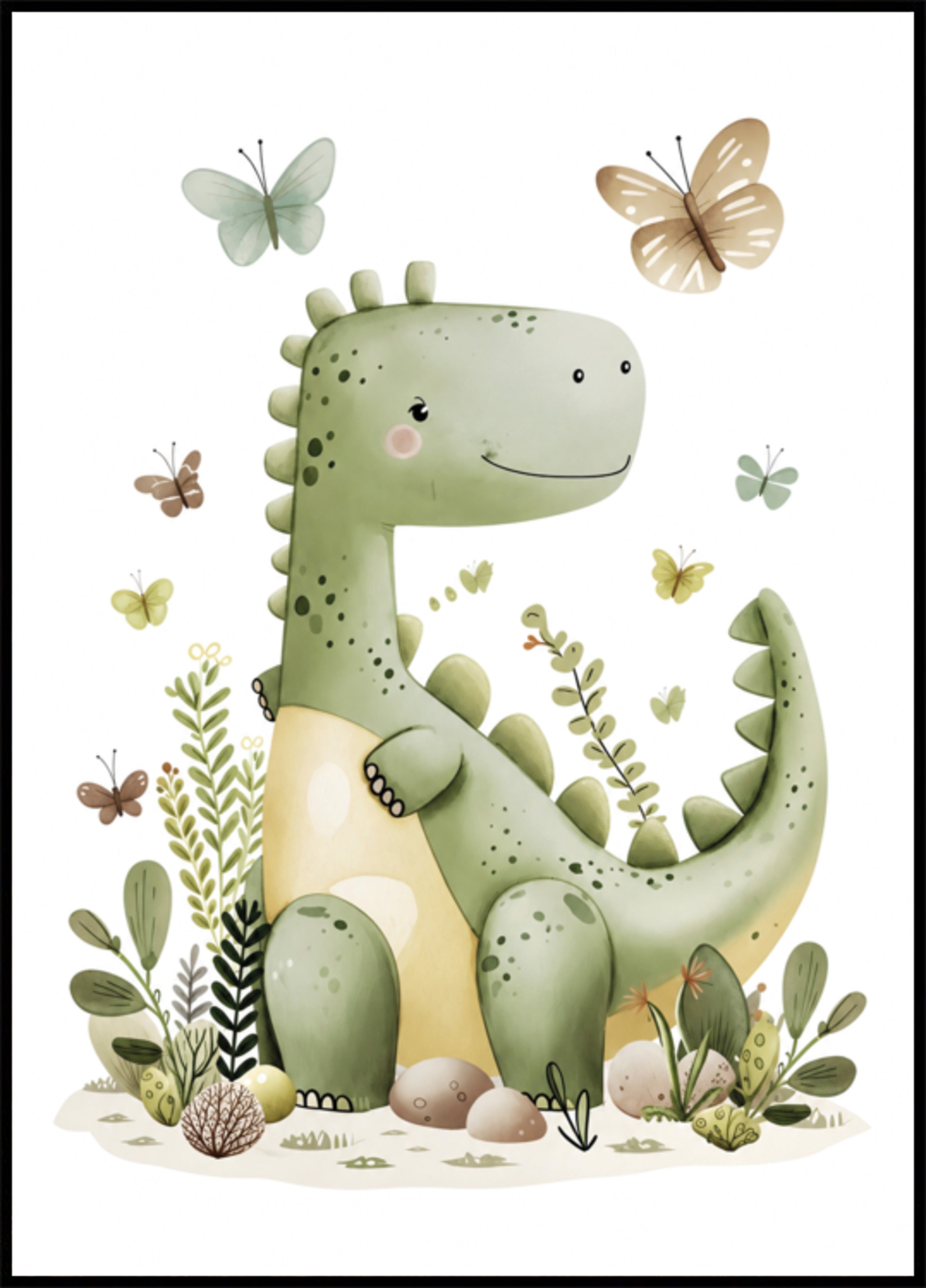 Niedliches Dinosaurier-Kinderzimmer