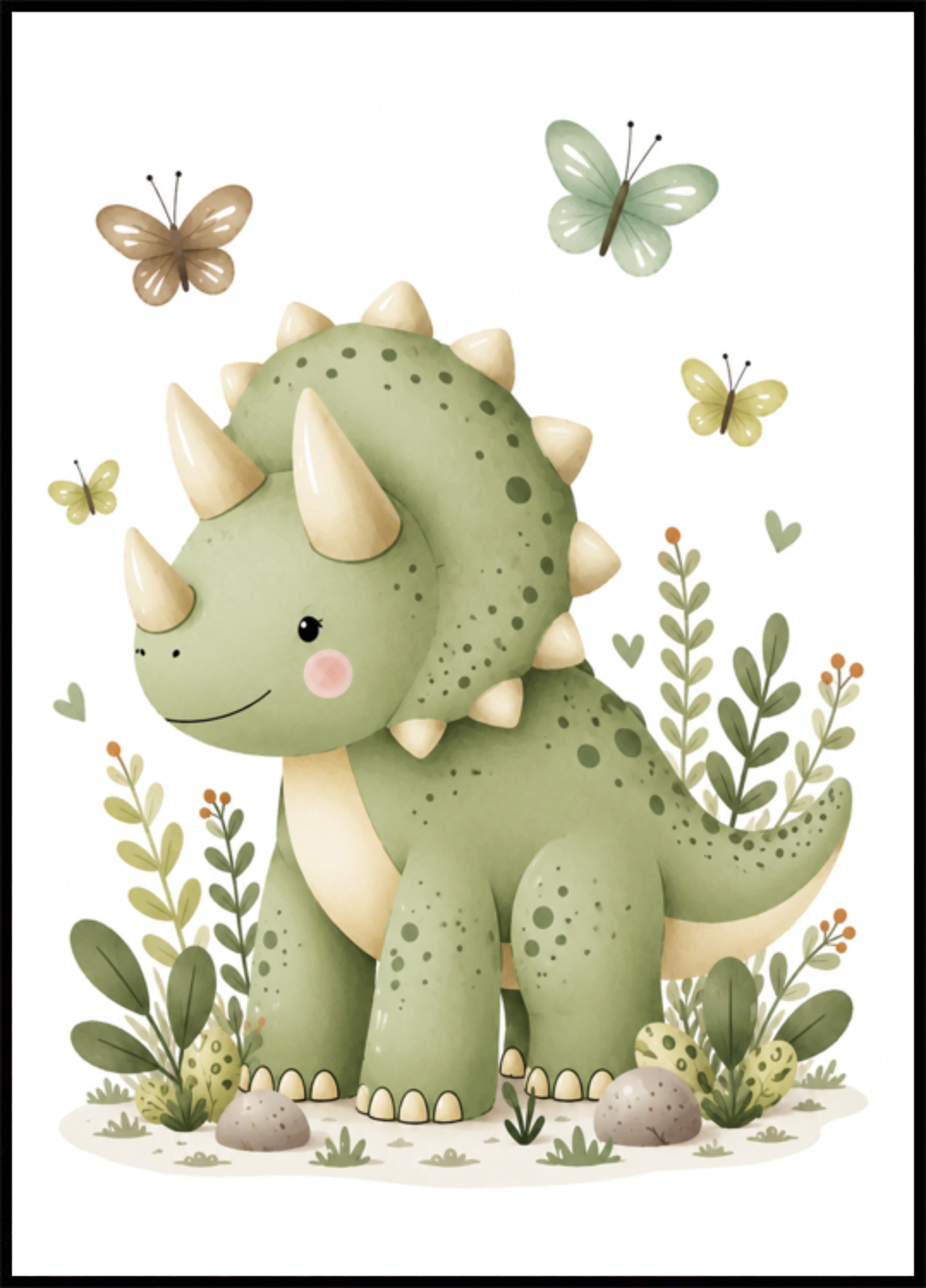 Niedliches Dinosaurier-Kinderzimmer