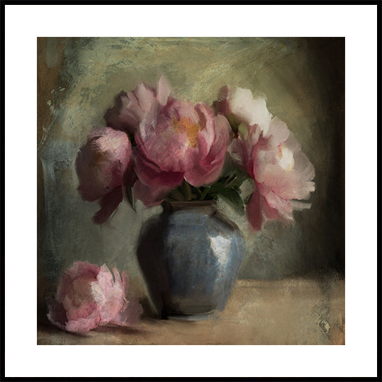 Pivoines En Rose Plakat - Posterbox