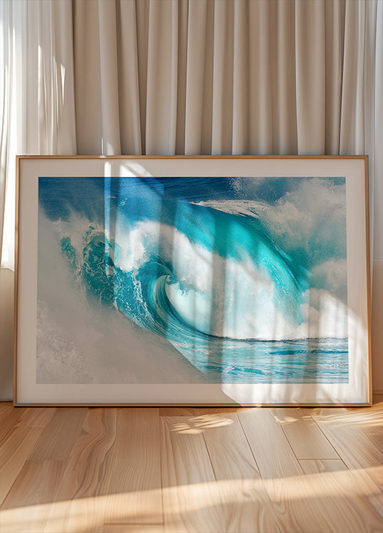 When the ocean turns into blue fire Plakat - Posterbox