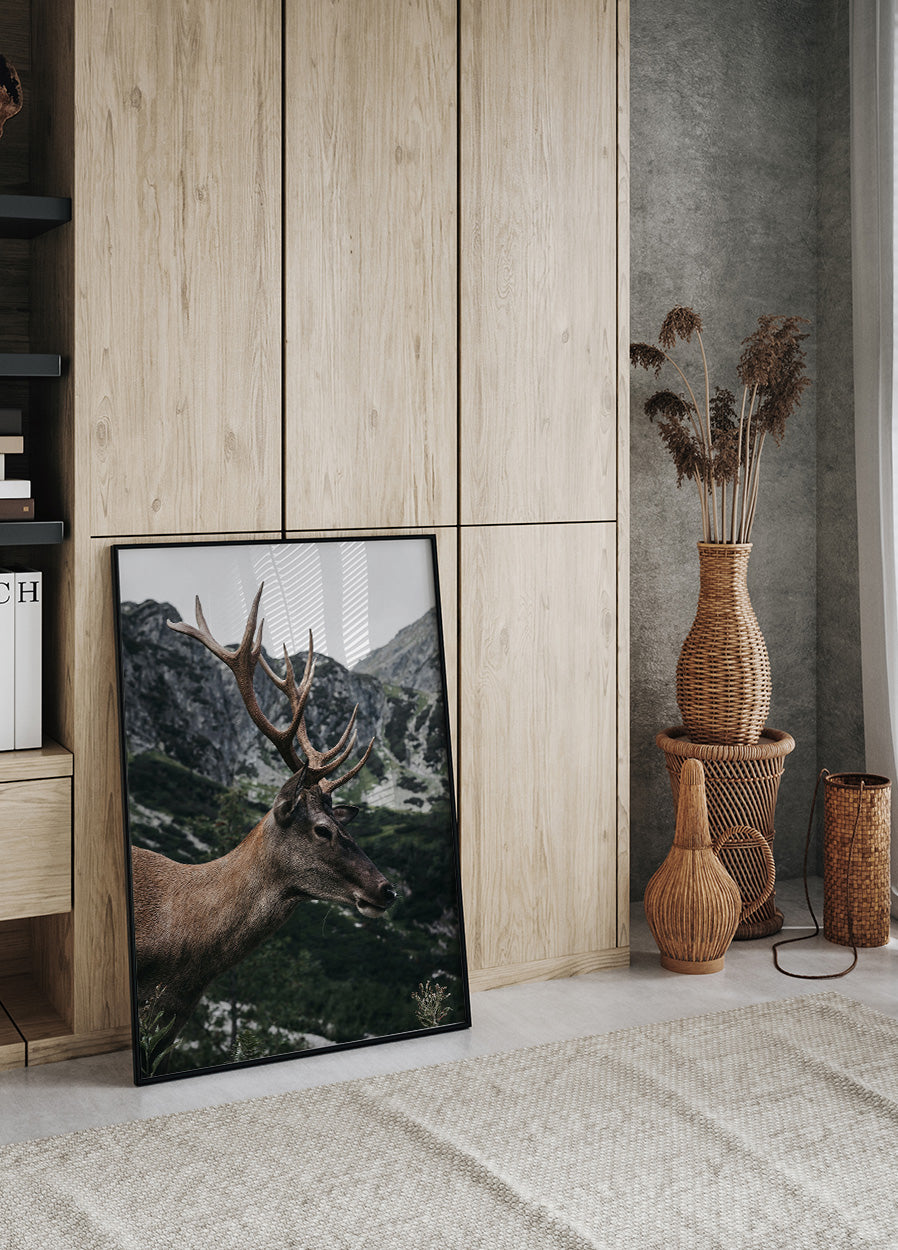 Poster Hirsch im Profil - Posterbox.dk