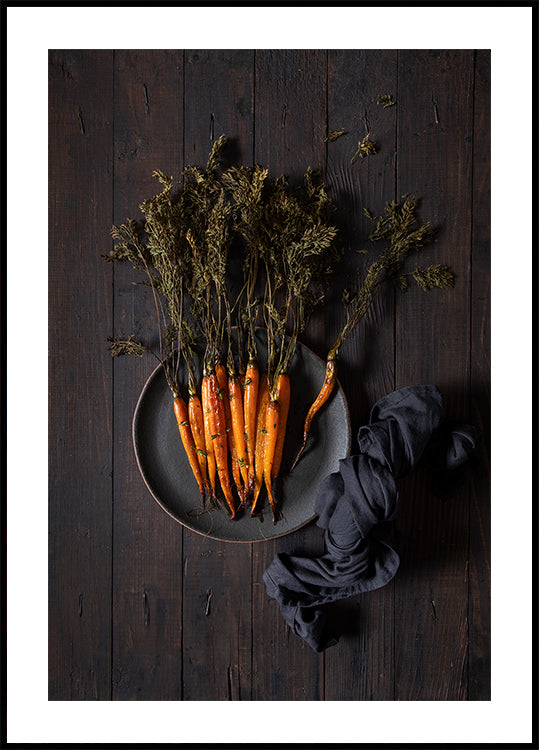 Roasted carrots Plakat - Posterbox