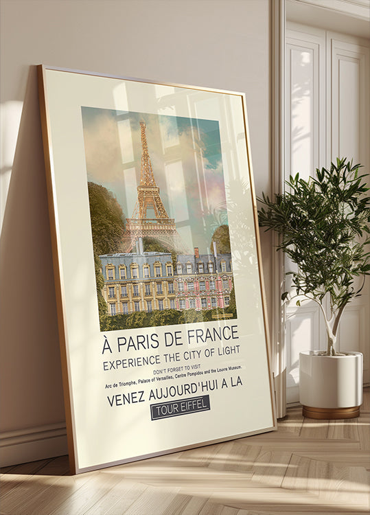 Paris retro print Plakat - Posterbox