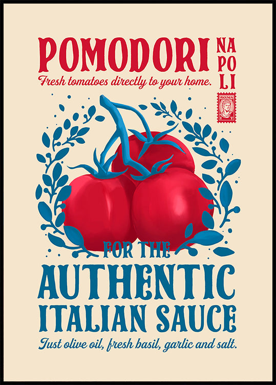Pomodori Kitchen print - Posterbox