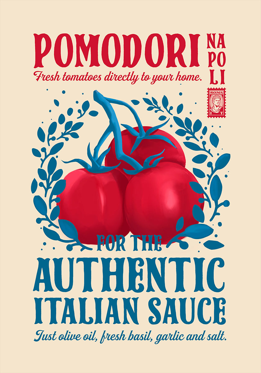 Pomodori Kitchen print - Posterbox