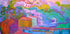 Colorful Hillside Scene - Posterbox