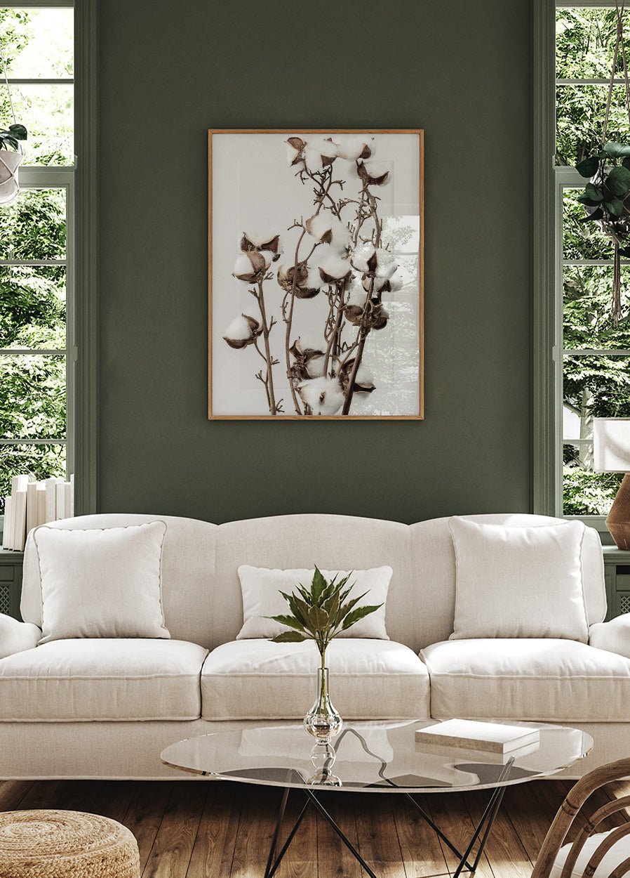 Poster „Trockene Baumwollpflanze“ - Posterbox.dk