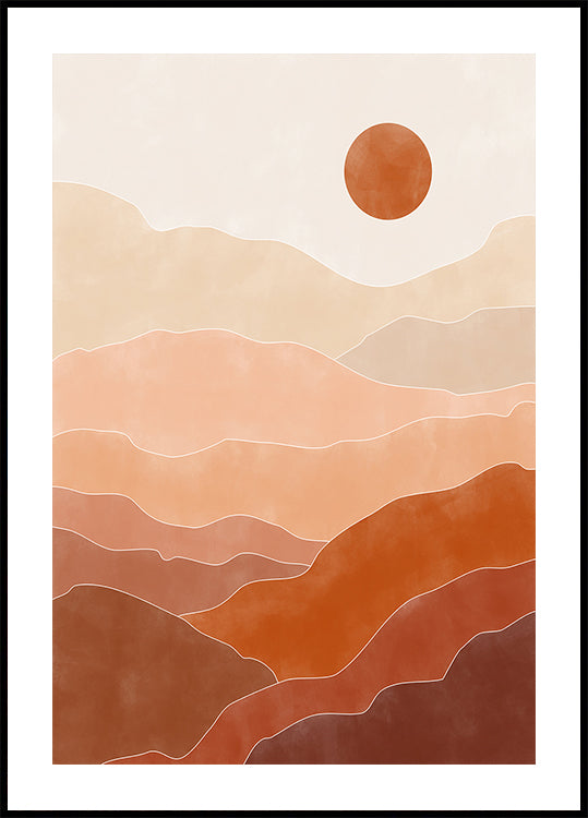 Desert Sun Rise - Posterbox