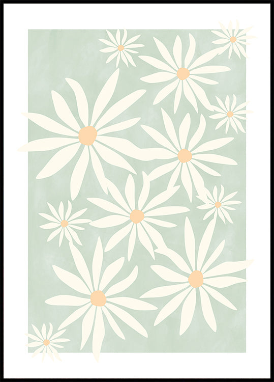 Petals on Sage Plakat - Posterbox