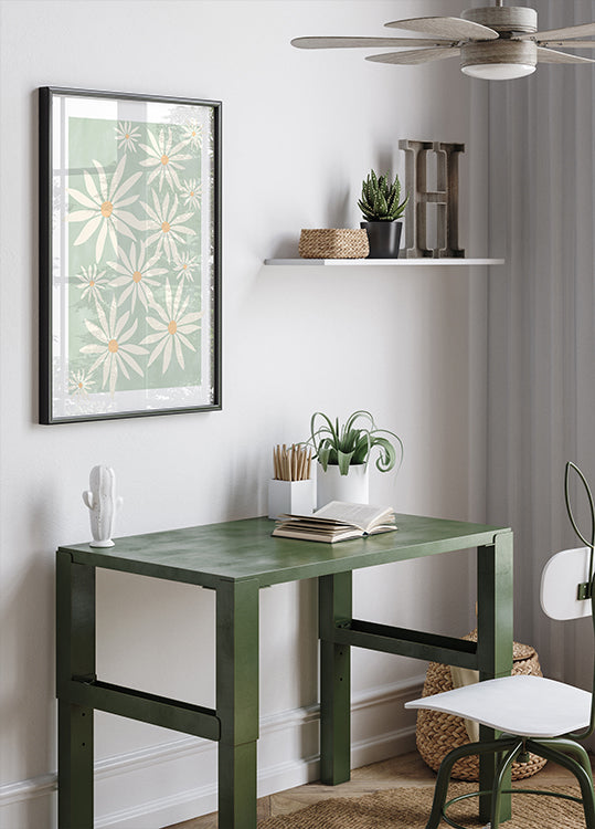 Petals on Sage Plakat - Posterbox