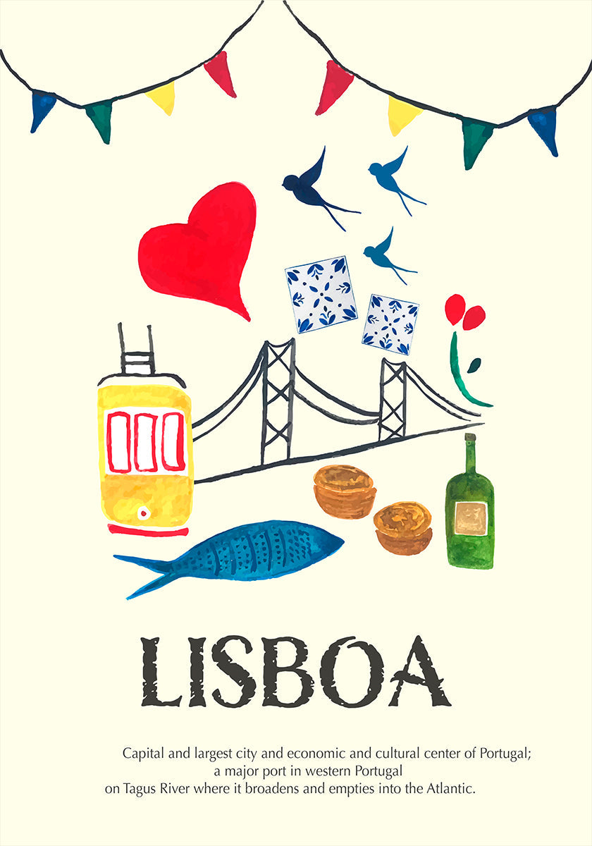 Póster Lisboa Plakat - Posterbox