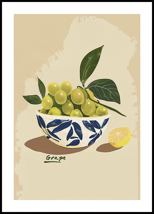 Bowl of Grapes - Posterbox