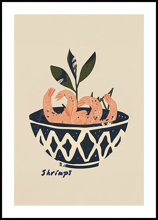 Shrimp Delight Bowl Plakat - Posterbox