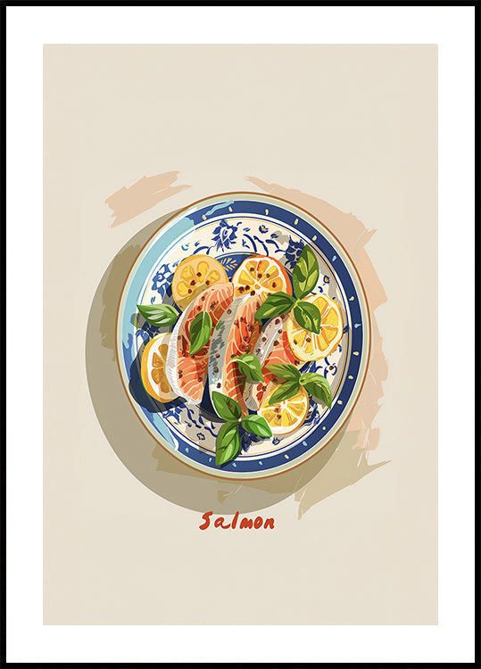 Zesty Salmon Plate - Posterbox