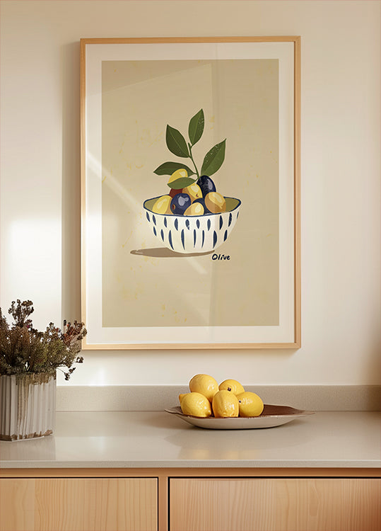Bowl of Olives (NEW) - Posterbox