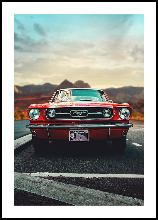 Vintage Car Love Plakat - Posterbox
