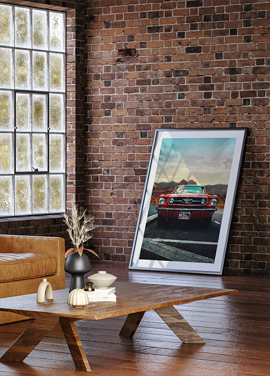 Vintage Car Love Plakat - Posterbox