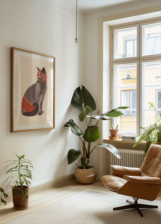 Chat Catcheur Plakat - Posterbox