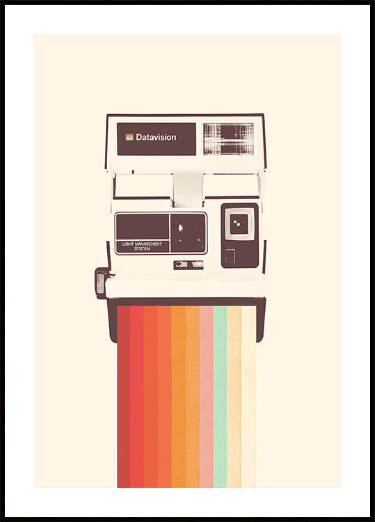 Instant Camera Rainbow Plakat - Posterbox