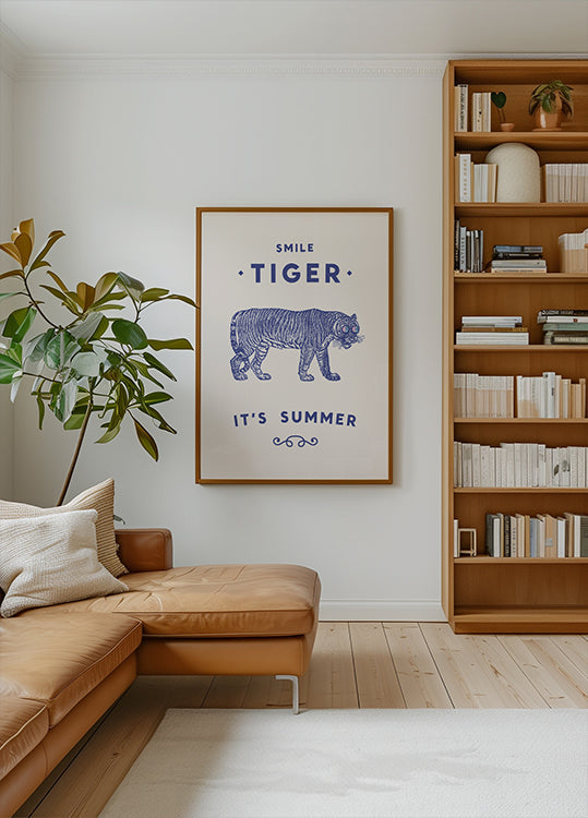 Smile Tiger Plakat - Posterbox