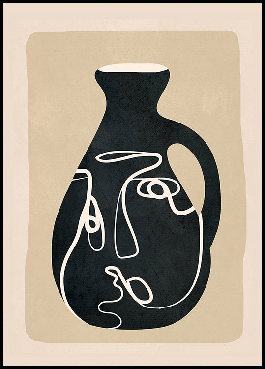 Abstract Art Vase Plakat - Posterbox