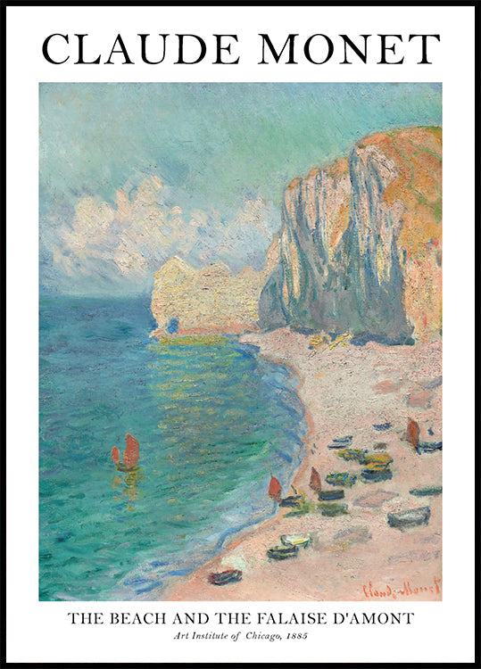 Claude Monet The Beach Poster - Posterbox.no