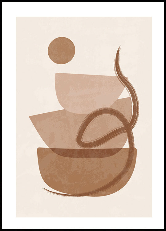 Poster mit Aquarellformen - Posterbox.dk