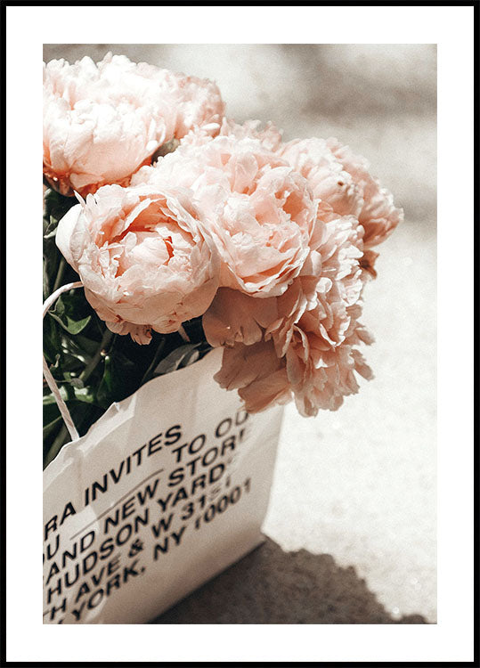 Paket mit Pfingstrosen Poster - Posterbox.dk