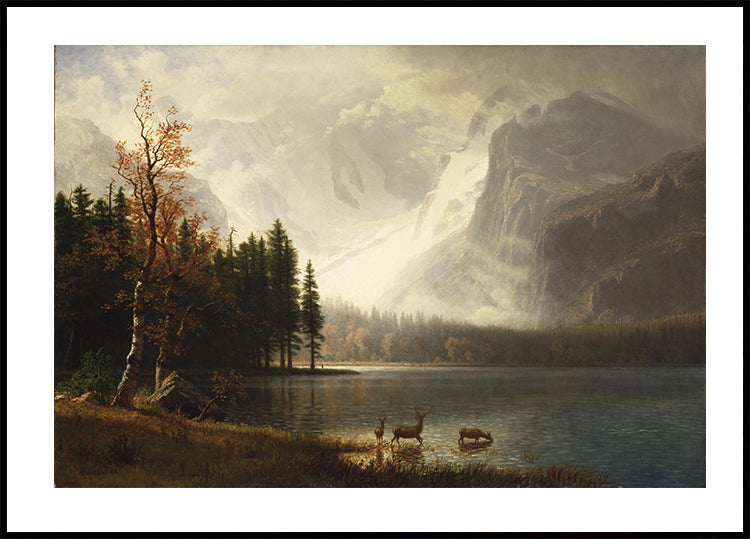 Estes Park Colorado Whyte's Lake von Albert Bierstadt Poster - Posterbox.dk