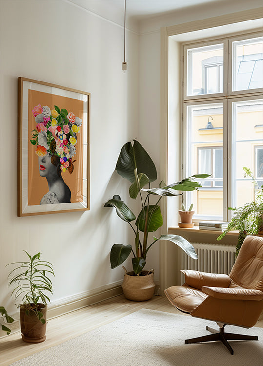 Floral portrait - Posterbox