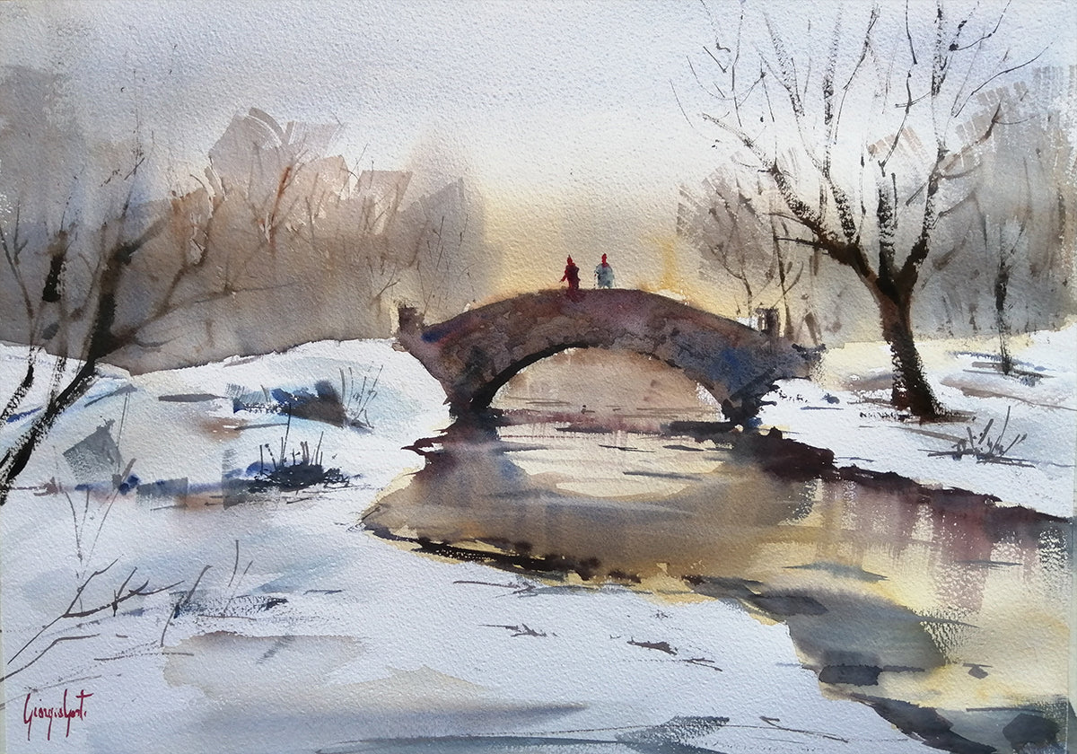 Winter&Quiet Bridge Plakat - Posterbox