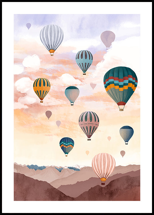 Airballoon Sky Plakat - Posterbox