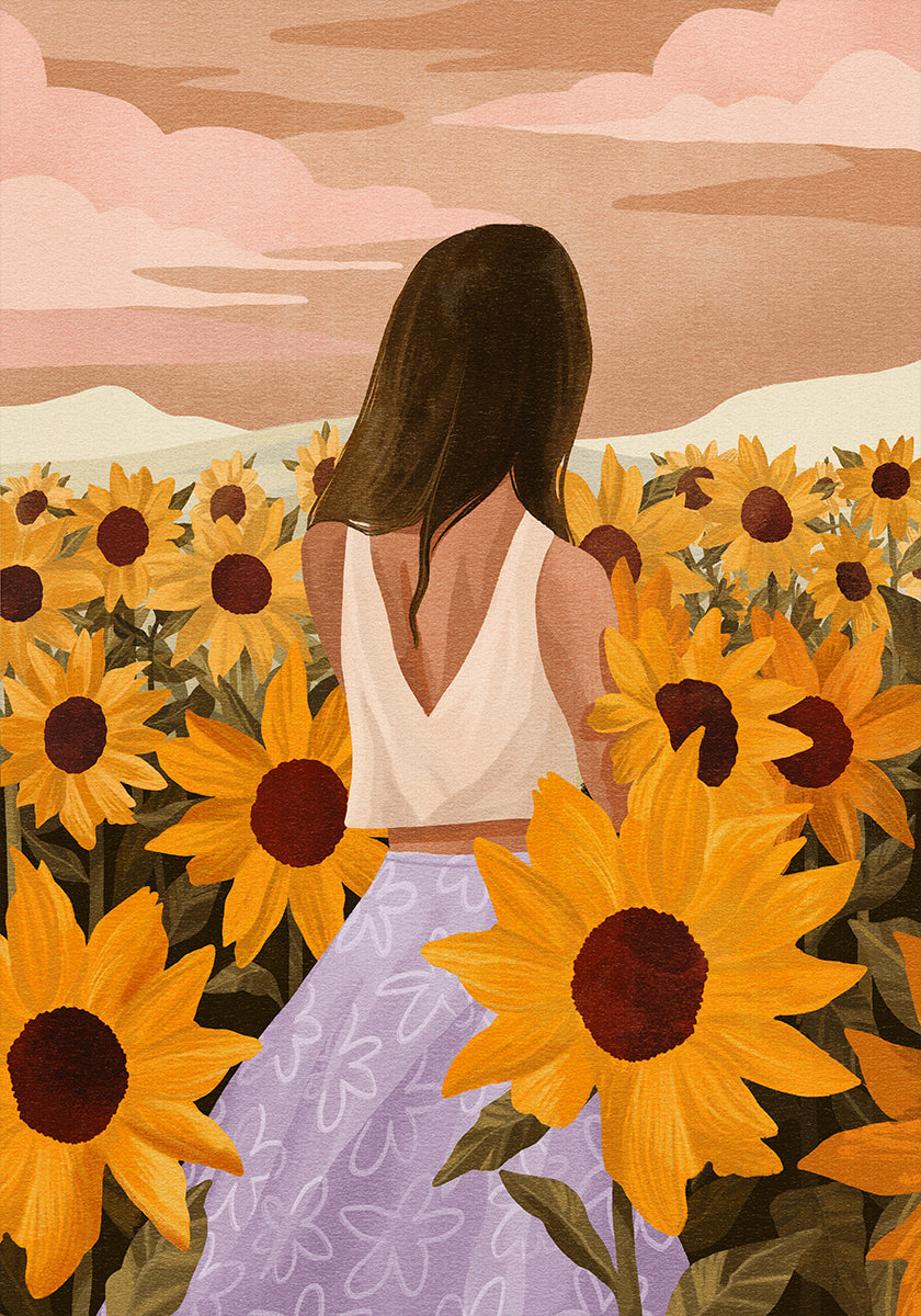 Sunflower Evenings Plakat - Posterbox