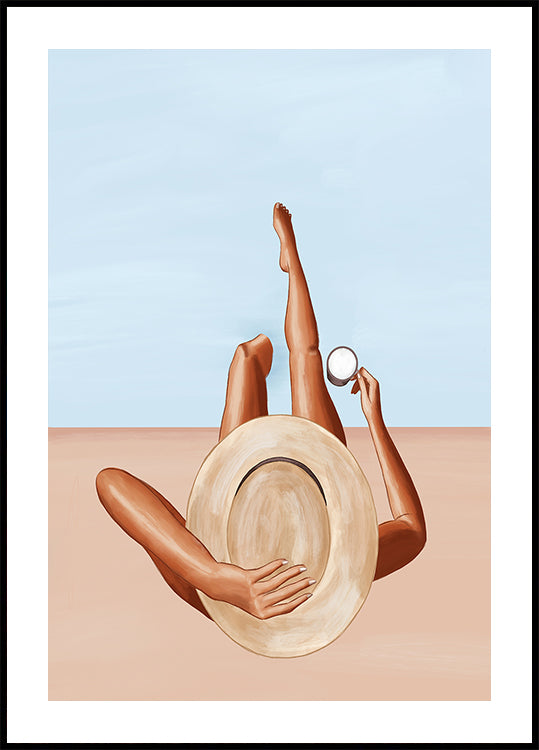 Poolside Girl  Plakat - Posterbox