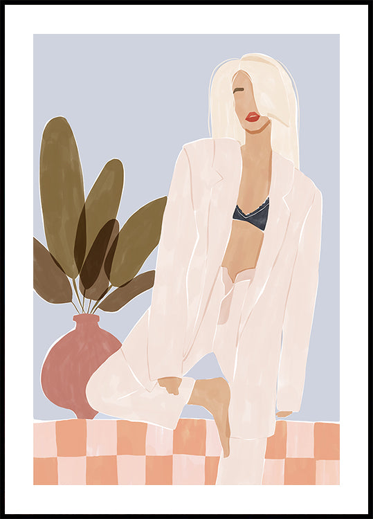 Too Lazy To Yoga Plakat - Posterbox