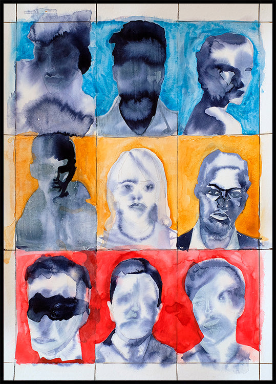 Headshot Grid No. 1 - Posterbox