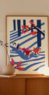 Dog Sled In the Snow Plakat - Posterbox
