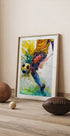 Sport Watercolor Football Player (3) - Posterbox