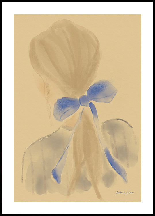 Girl With A Blue Hair Ribbon - Posterbox