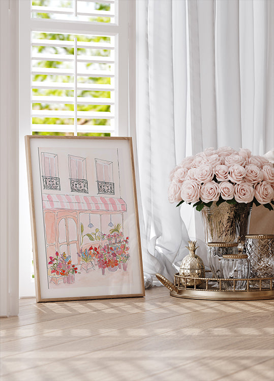 Pink Flower Shop - Posterbox